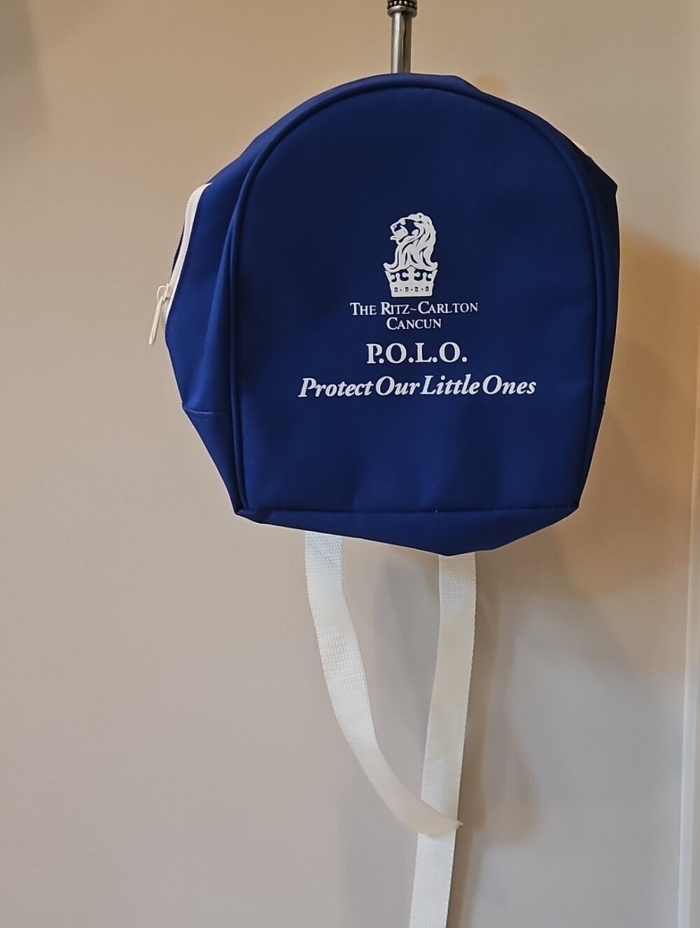 NEW Kids Ritz-Carlton Cancun P.O.L.O. Blue Backpack with White Logo